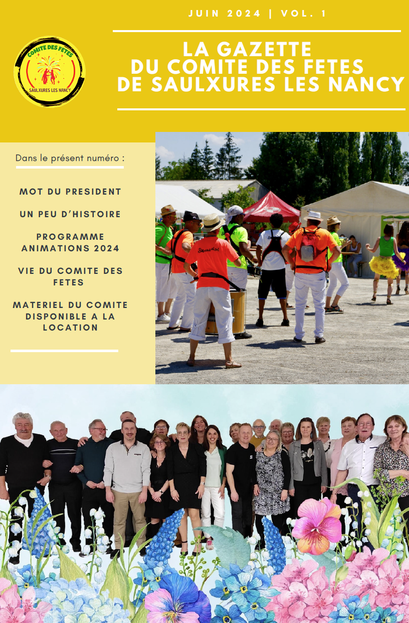 Gazette Comité des Fêtes Saulxures - n°1 - Juin 2024